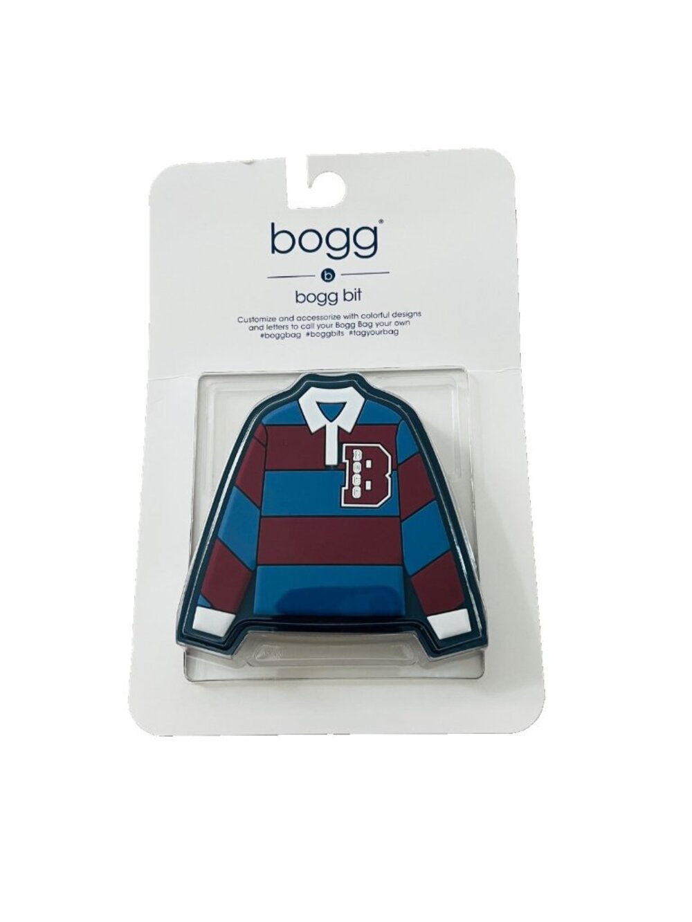 Bogg Bit Rugby Sweater Charm Blue / Burgundy